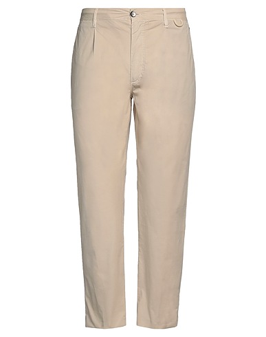 BL.11  BLOCK ELEVEN Casual trouser Beige 97% Cotton, 3% Elastane