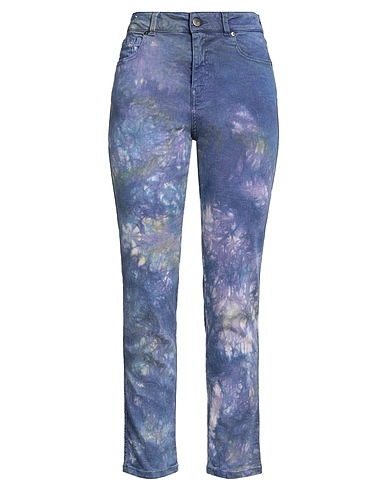 PT Torino Denim trousers Purple 63% Lyocell, 30% Cotton, 5% Polyester, 2% Elastane