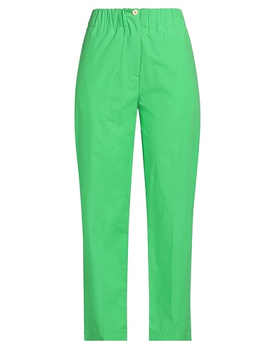 ALYSI Casual trouser Lime green 100% Cotton