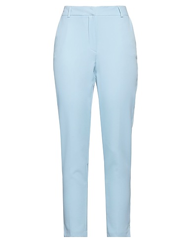 GAUDÌ Casual trouser Sky blue 90% Polyester, 10% Elastane
