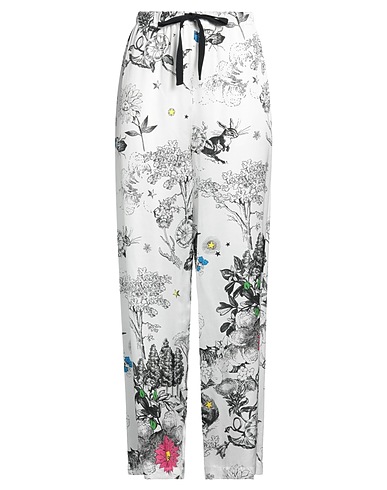 DOUUOD Casual pants White 100% Viscose