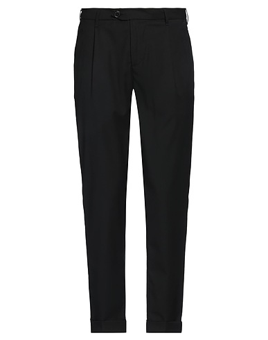 0/ZERO CONSTRUCTION パンツ ブラック ポリエステル 70% / レーヨン 28% / ポリウレタン 2%