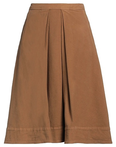ASPESI Midi skirt Camel 97% Cotton, 3% Elastane