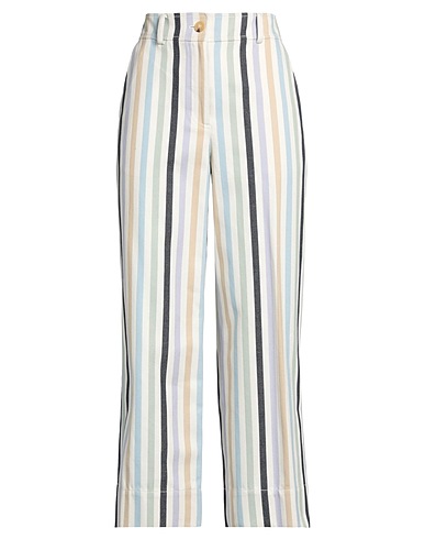 TORY BURCH Casual trouser Sage green 100% Cotton