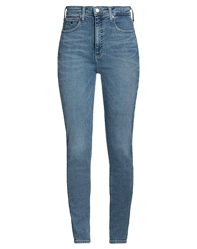 CALVIN KLEIN JEANS Denim pants Blue 94% Cotton, 4% Elastomultiester, 2% Elastane