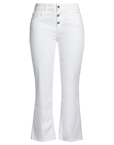LIU •JO Bootcut Jeans White 98% Cotton, 2% Elastane