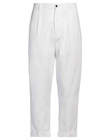DONDUP Casual trouser White 100% Cotton