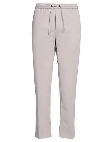CALVIN KLEIN Casual trouser Light grey 68% Polyester, 24% Viscose, 8% Elastane
