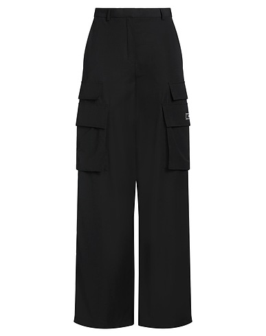 VERSACE Casual pants Black 100% Virgin Wool