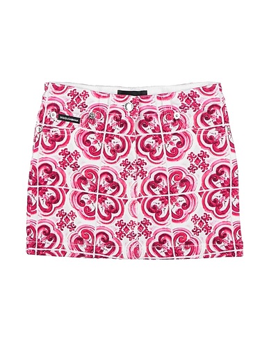 DOLCE&GABBANA Skirt Fuchsia 98% Cotton, 2% Elastane, Polyester, Zamak