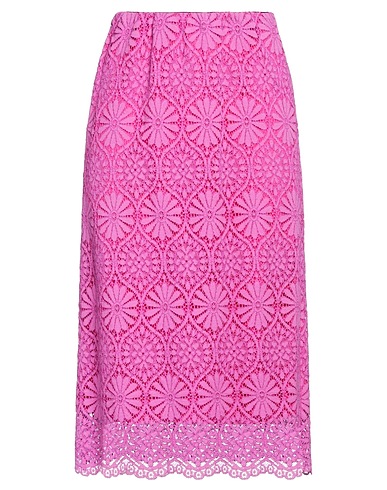 SHIRTAPORTER Midi-Rock Malve 42% Baumwolle, 33% Viskose, 25% Polyamid