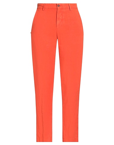 WHITE SAND Casual trouser Orange 56% Lyocell, 44% Linen