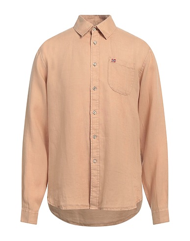 NAPAPIJRI Solid colour shirt Sand 100% Cotton