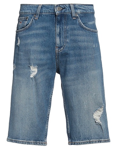 TOMMY JEANS Denim shorts Blue 99% Cotton, 1% Elastane