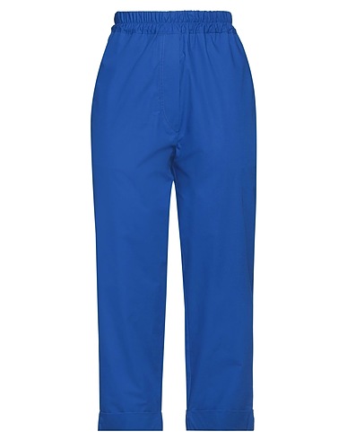 SHIRTAPORTER Casual pants Bright blue 100% Cotton