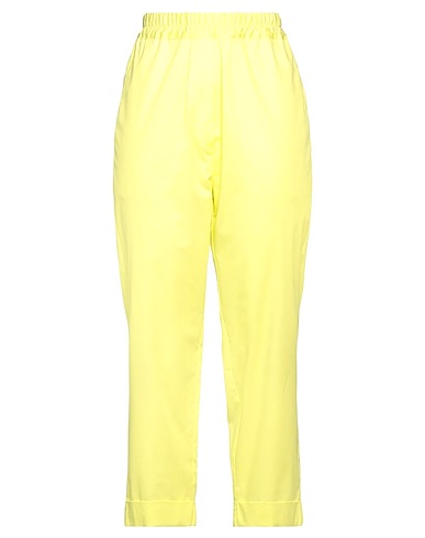 SHIRTAPORTER Casual pants Yellow 100% Cotton