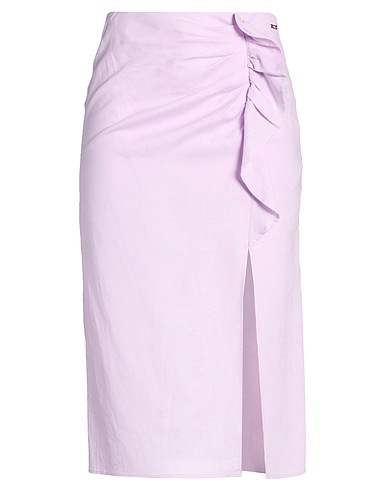 ARMANI EXCHANGE Midi skirt Lilac 55% Linen, 45% Viscose
