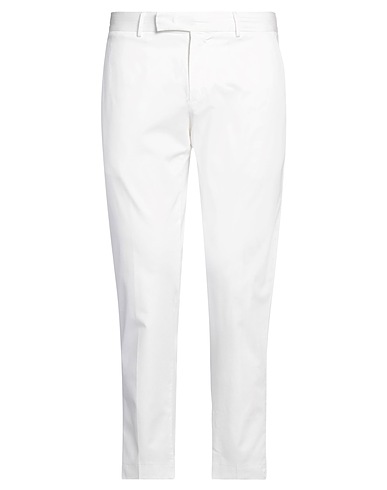 PT Torino Pantalone Bianco 75% Cotone, 23% Lino, 2% Elastan
