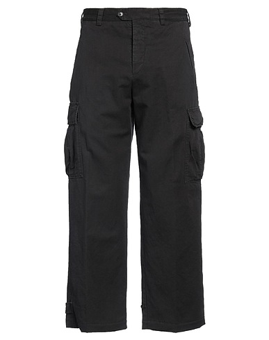 PT Torino Casual pants Black 60% Cotton, 40% Linen