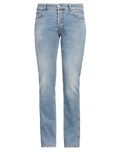 PT Torino Denim trousers Blue 99% Cotton, 1% Elastane