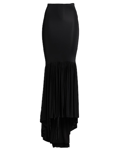 NINA RICCI Long skirt Black 93% Viscose, 7% Elastane