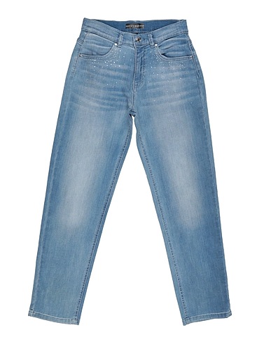 GUESS Denim trousers Blue 80% Cotton, 17% Polyester, 3% Elastane