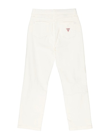 GUESS Denim trousers White 98% Cotton, 2% Elastane