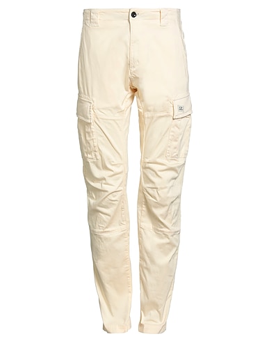 C.P. COMPANY Casual παντελόνι Κρεμ 98% Βαμβάκι, 2% Ελαστάνη