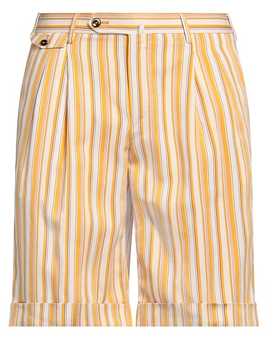 PT Torino Shorts & Bermuda Giallo ocra 89% Viscosa, 11% Poliammide