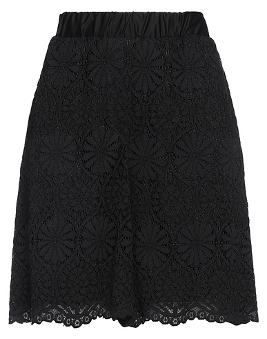 SHIRTAPORTER Shorts & Bermuda Black 42% Cotton, 33% Viscose, 25% Polyamide