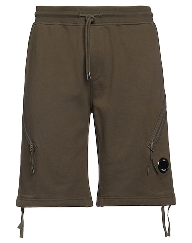 C.P. COMPANY Shorts & Bermuda Military green 100% Cotton