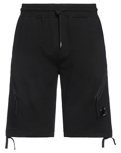 C.P. COMPANY Shorts & Bermuda Black 100% Cotton