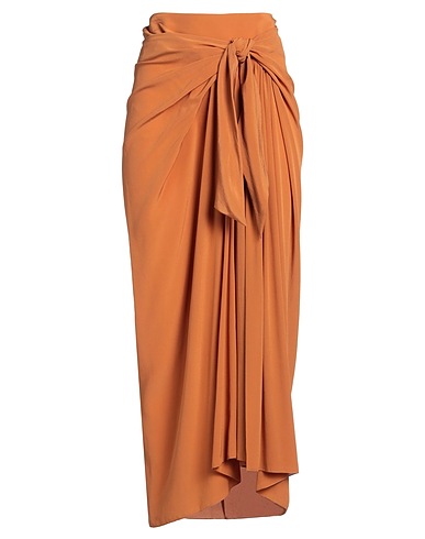 ERMANNO SCERVINO Long skirt Camel 100% Silk