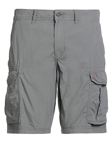 NAPAPIJRI Shorts & Bermuda Grey 100% Cotton