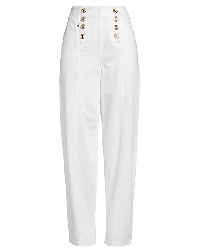 GAëLLE Paris Casual trouser White 100% Cotton