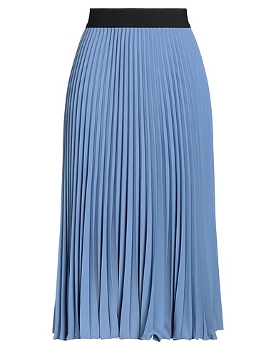 SHIRTAPORTER Midi-Rock Hellblau 100% Polyester
