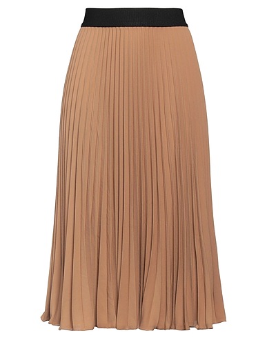 SHIRTAPORTER Midi skirt Camel 100% Polyester