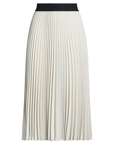 SHIRTAPORTER Midi skirt Cream 100% Polyester