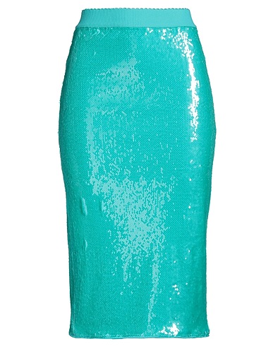 ESSENTIEL ANTWERP Midi skirt Turquoise 88% Recycled polyester, 12% Elastane