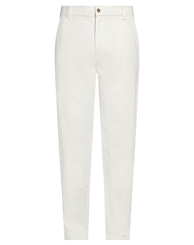 DICKIES Denim pants White 100% Cotton