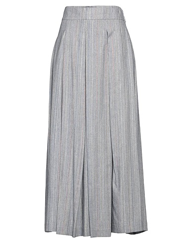 SHIRTAPORTER Long skirt Navy blue 64% Viscose, 17% Cotton, 17% Polyester, 2% Lurex®
