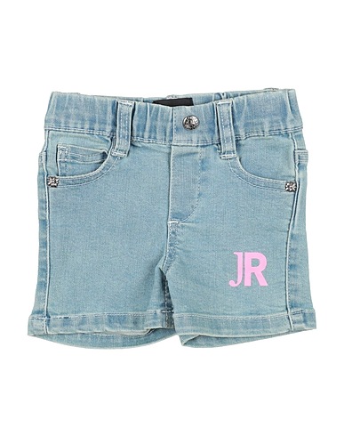 JOHN RICHMOND Shorts & Bermuda Blue 77% Cotton, 14% Polyester, 7% Viscose, 2% Elastane