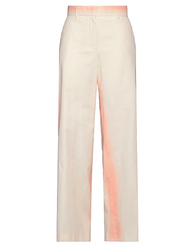 MSGM Casual trouser Cream 97% Cotton, 3% Elastane
