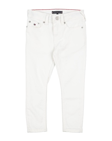 TOMMY HILFIGER Denim trousers White 99% Cotton, 1% Elastane