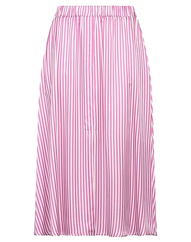 SHIRTAPORTER Юбка миди Пурпурный 70% Вискоза, 30% Шелк