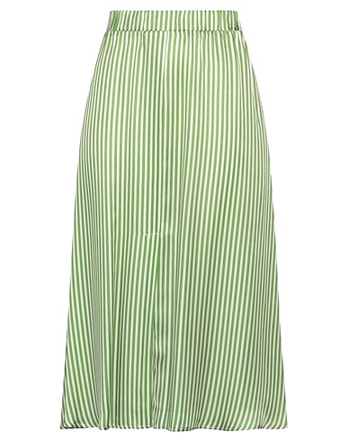 SHIRTAPORTER Midi skirt Green 70% Viscose, 30% Silk