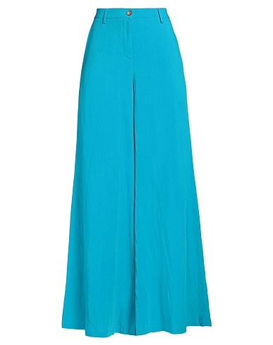 DIANA ZINI Casual trouser Azure 60% Viscose, 40% Linen
