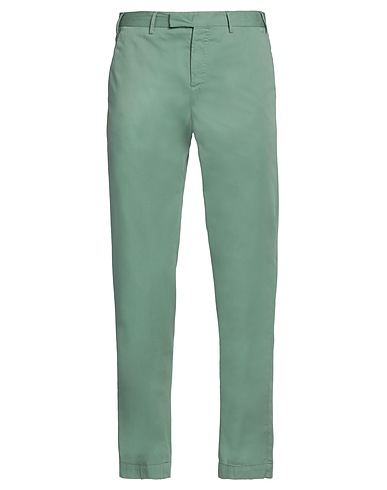 PT Torino Casual trouser Light green 94% Cotton, 5% Silk, 1% Elastane
