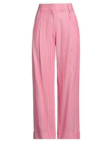 SHIRTAPORTER Casual trouser Pink 64% Viscose, 17% Cotton, 17% Polyester, 2% Lurex®, Shell