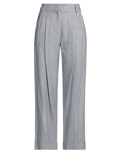SHIRTAPORTER Hosen Blau 64% Viskose, 17% Baumwolle, 17% Polyester, 2% Lurex®, Muschel